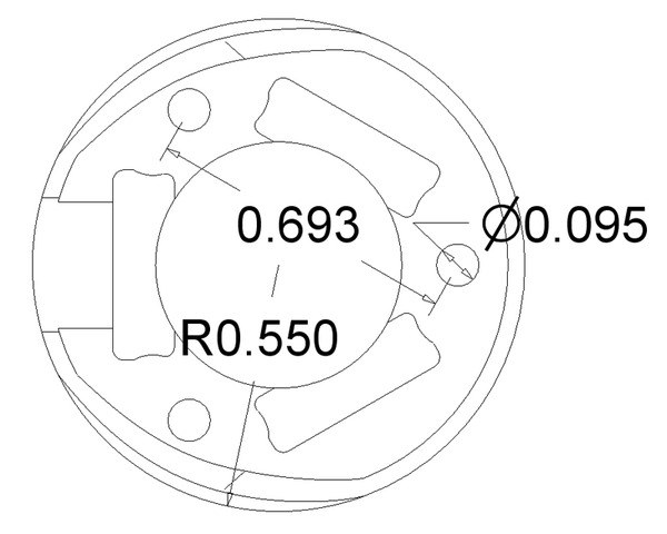 sarhoş teker 25.4 mm - pl-956 boyutları